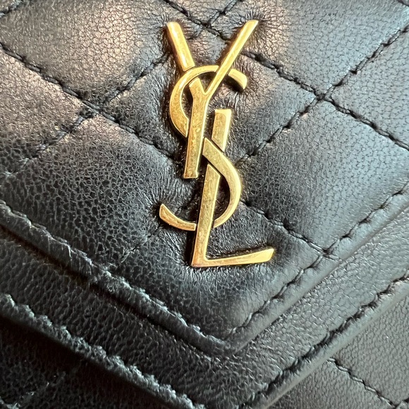 YSL Small Gaby Quilted Leather Envelope Wallet - Picture 5 of 12